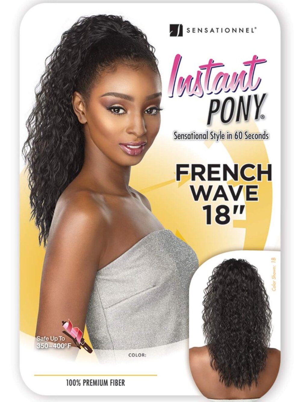 Sensationnel Instant Pony French Wave 18" T1B/30